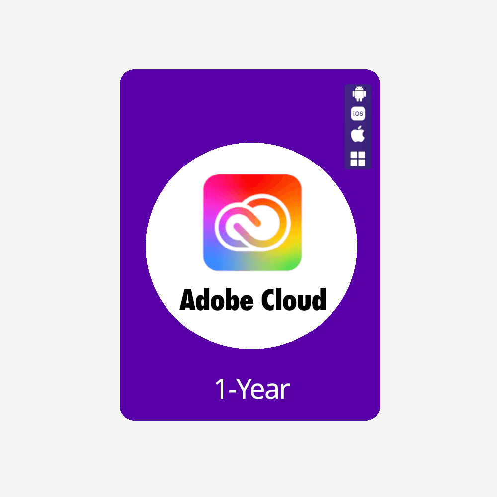 Adobe Cloud Official 1-Year Subscription